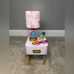 American Girl Truly Me Day and Nightstand set designed for 18-inch dolls